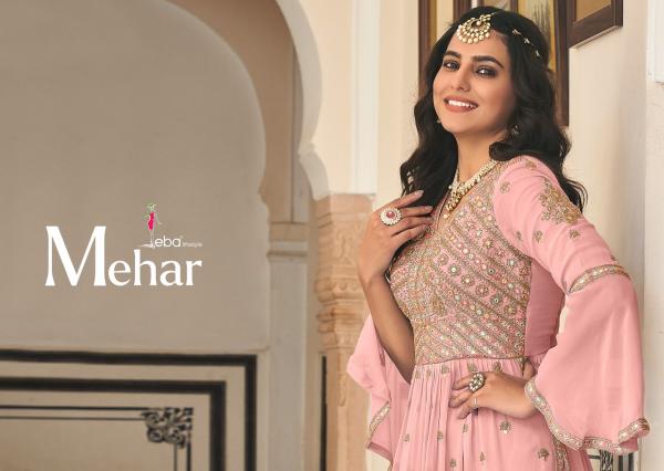 Eba Mehar 2 Georgette With Embroidery Work Salwar Kameez Collection 